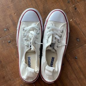 White converse, brand new. Size 6